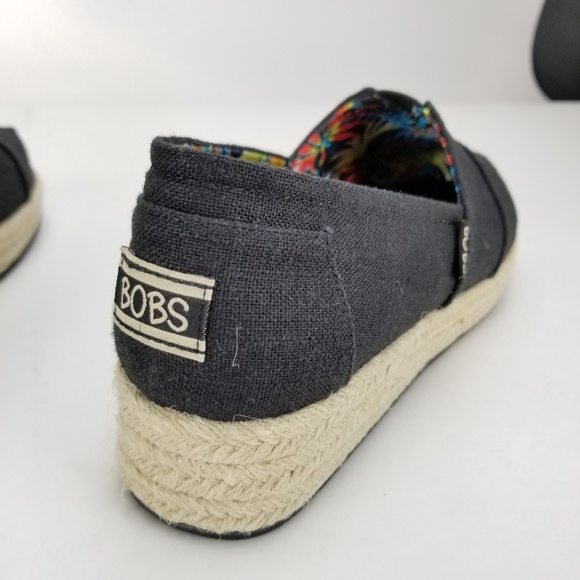 Skechers BOB's Women's Memory Foam Shoes Black - Picture 5 of 7